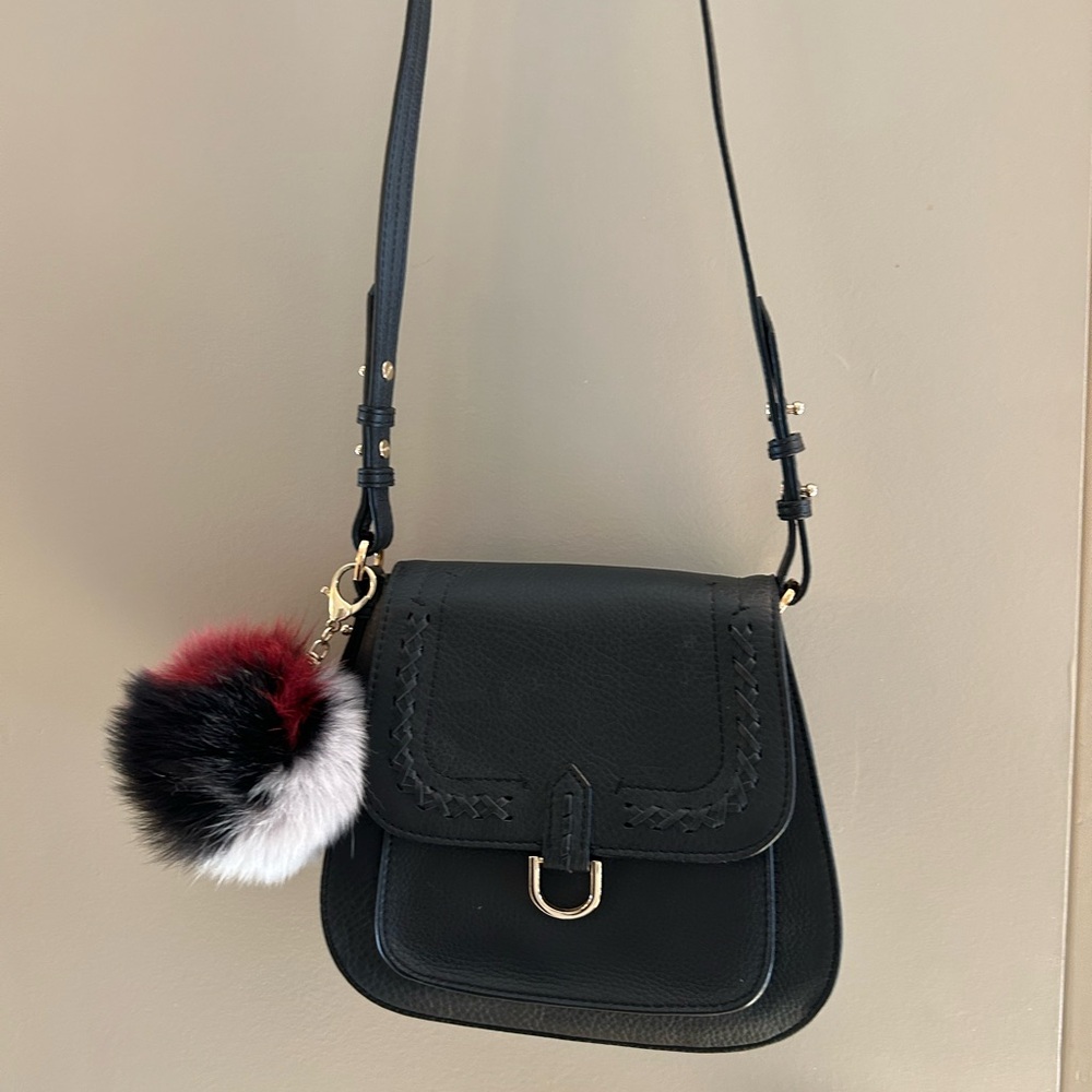 Botkier Black Leather Crossbody Purse